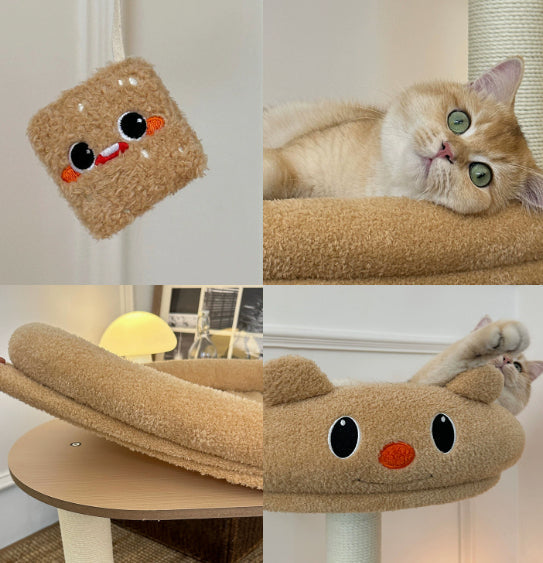 Panda Cat Scratching Post Climbing Frame