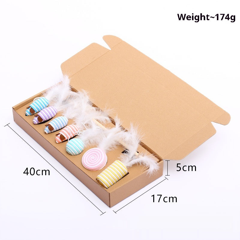 7-Piece Mouse Cat Toy Gift Set Pet Supplies