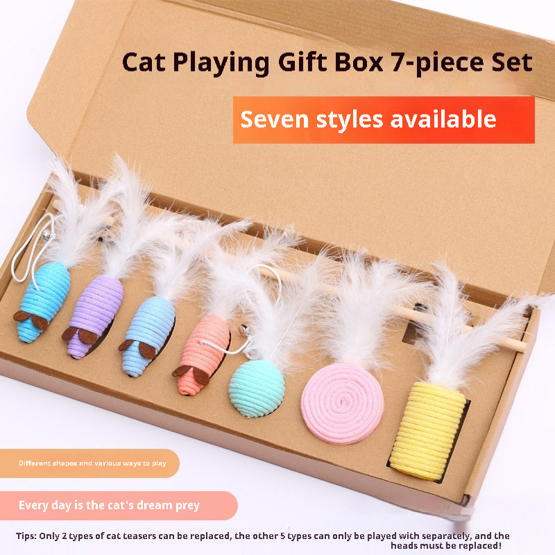 7-Piece Mouse Cat Toy Gift Set Pet Supplies