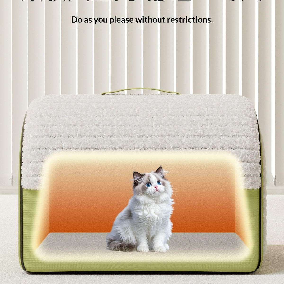 Winter Thickened Enclosed Four Season Cat Bed