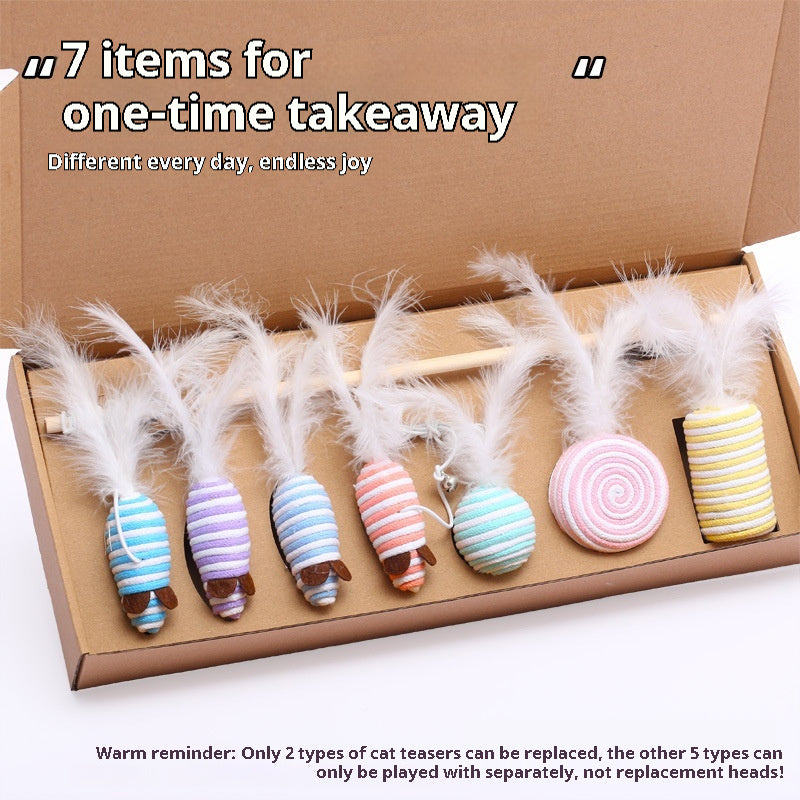 7-Piece Mouse Cat Toy Gift Set Pet Supplies