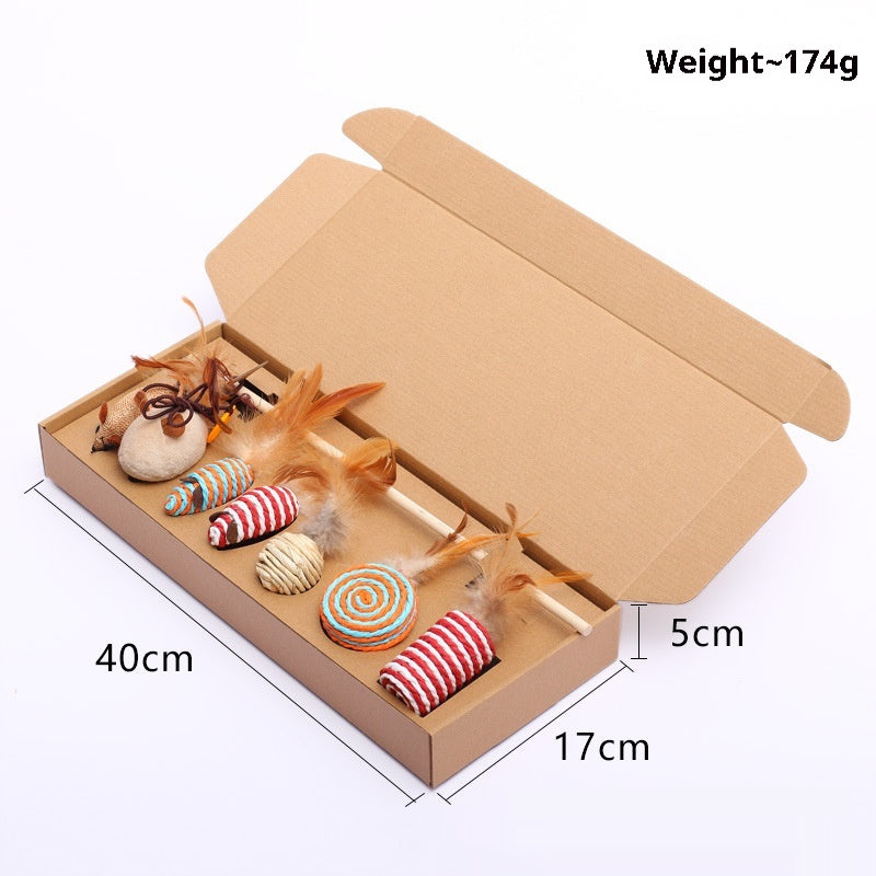 7-Piece Mouse Cat Toy Gift Set Pet Supplies