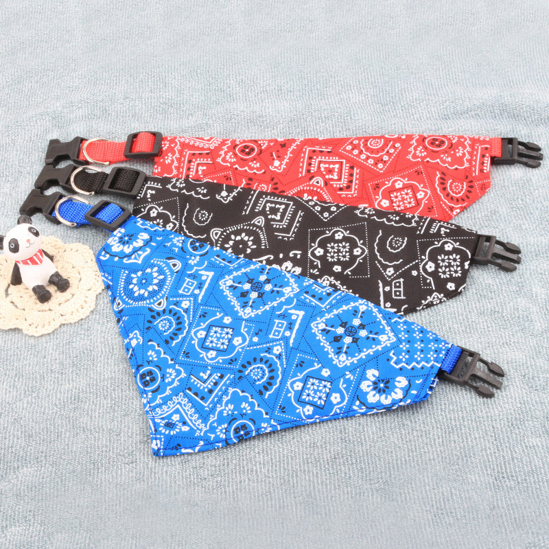 Adjustable Pet Dog Cat Neck Scarf Bandana Collar