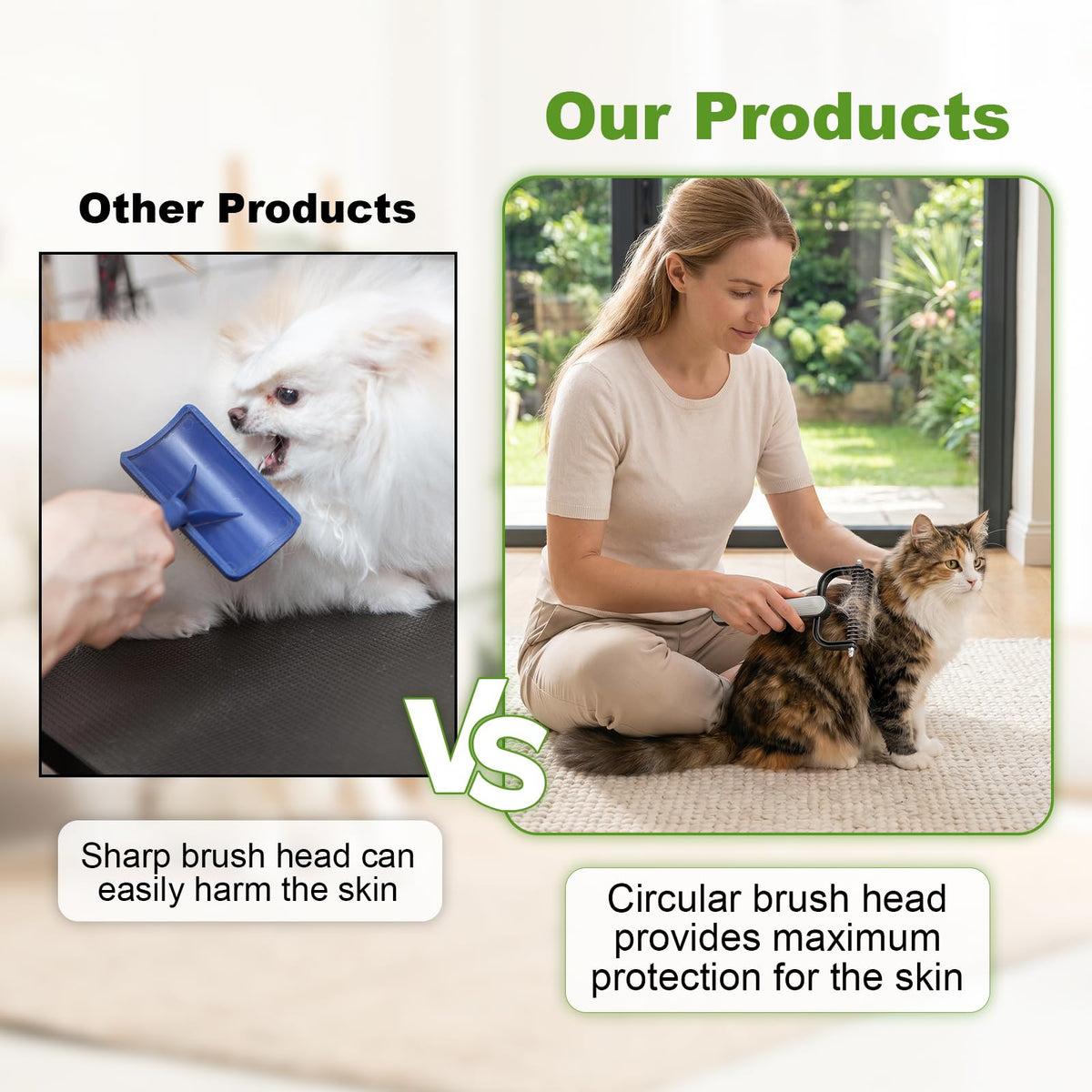 Double Sided Dematting Comb for Dogs Cats