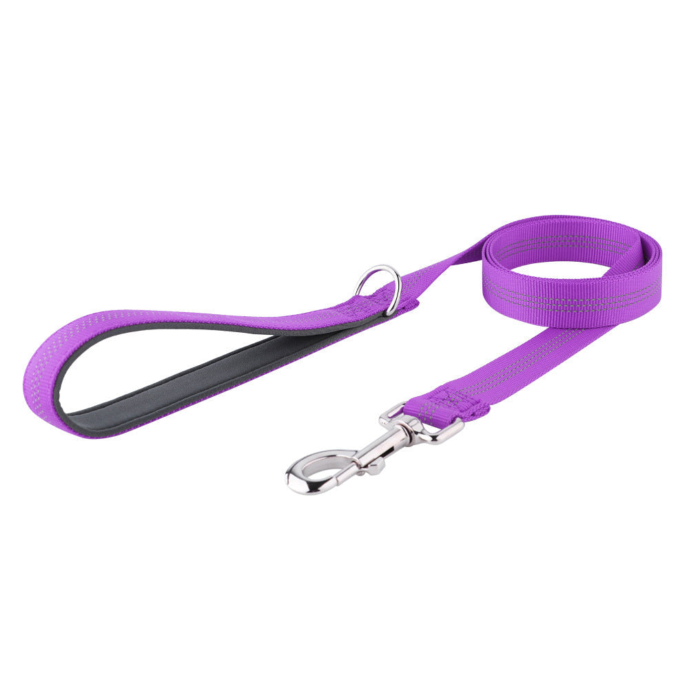 Fashionable Reflective Silk Webbing Pet Dog Leash