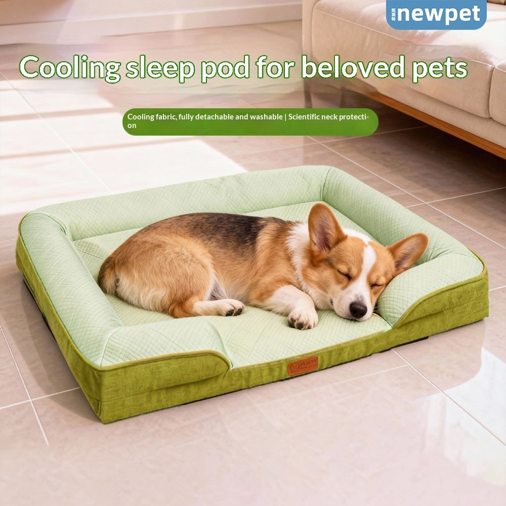 Summer Cooling Washable Detachable Dog Cat Sofa Bed