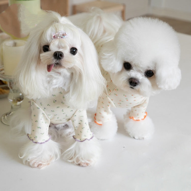 Floral Pattern Pet Base Layer Home Clothing