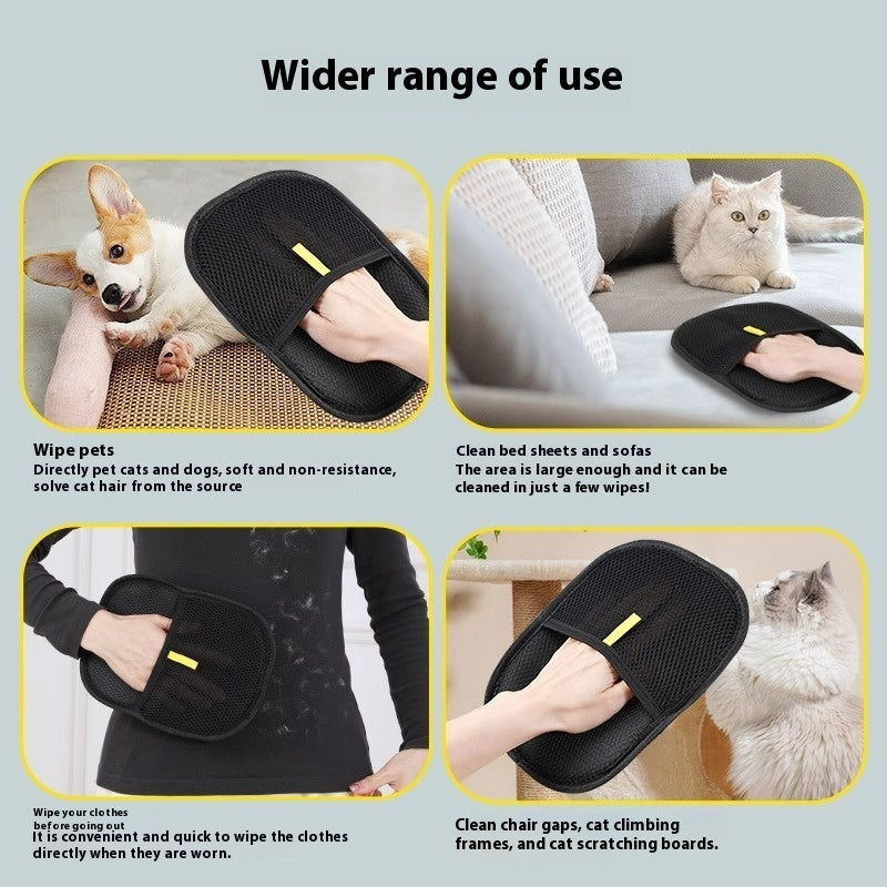 Pet Hair Remover Grooming Glove for Dogs Cats