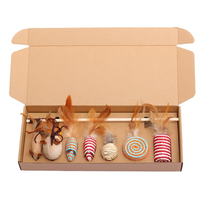 7-Piece Mouse Cat Toy Gift Set Pet Supplies