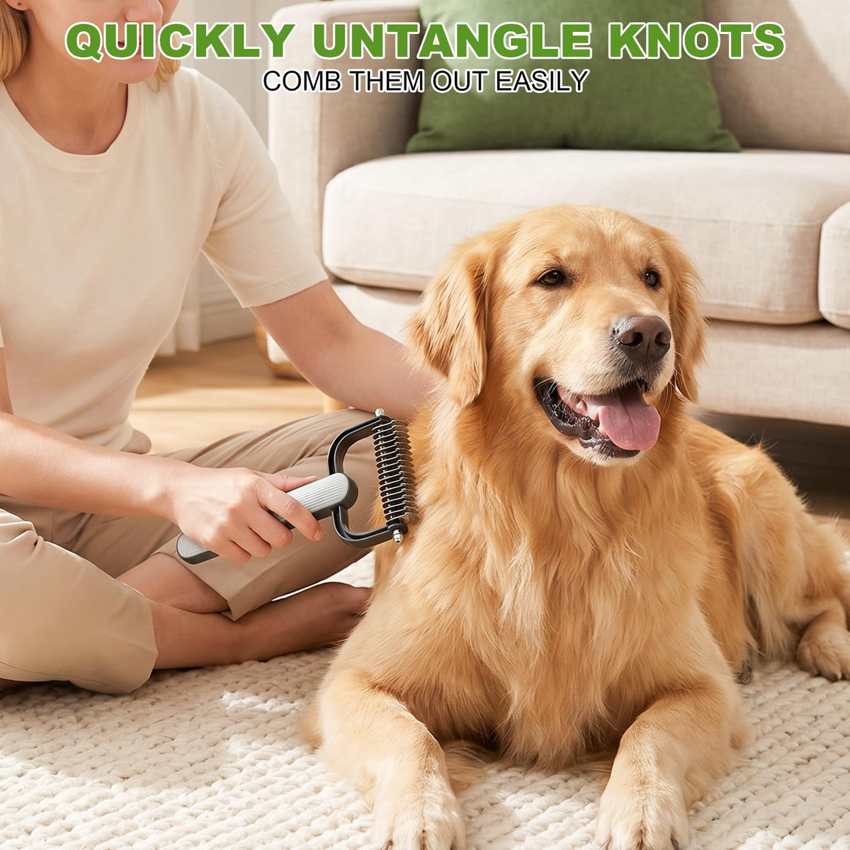 Double Sided Dematting Comb for Dogs Cats