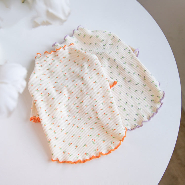 Floral Pattern Pet Base Layer Home Clothing