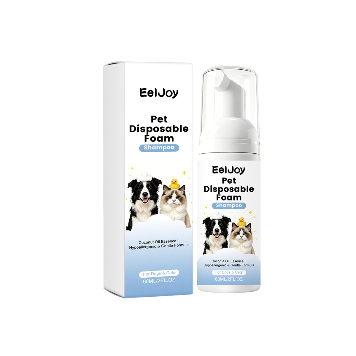 Disposable Foam Shampoo for Dogs Cats Easy Bath