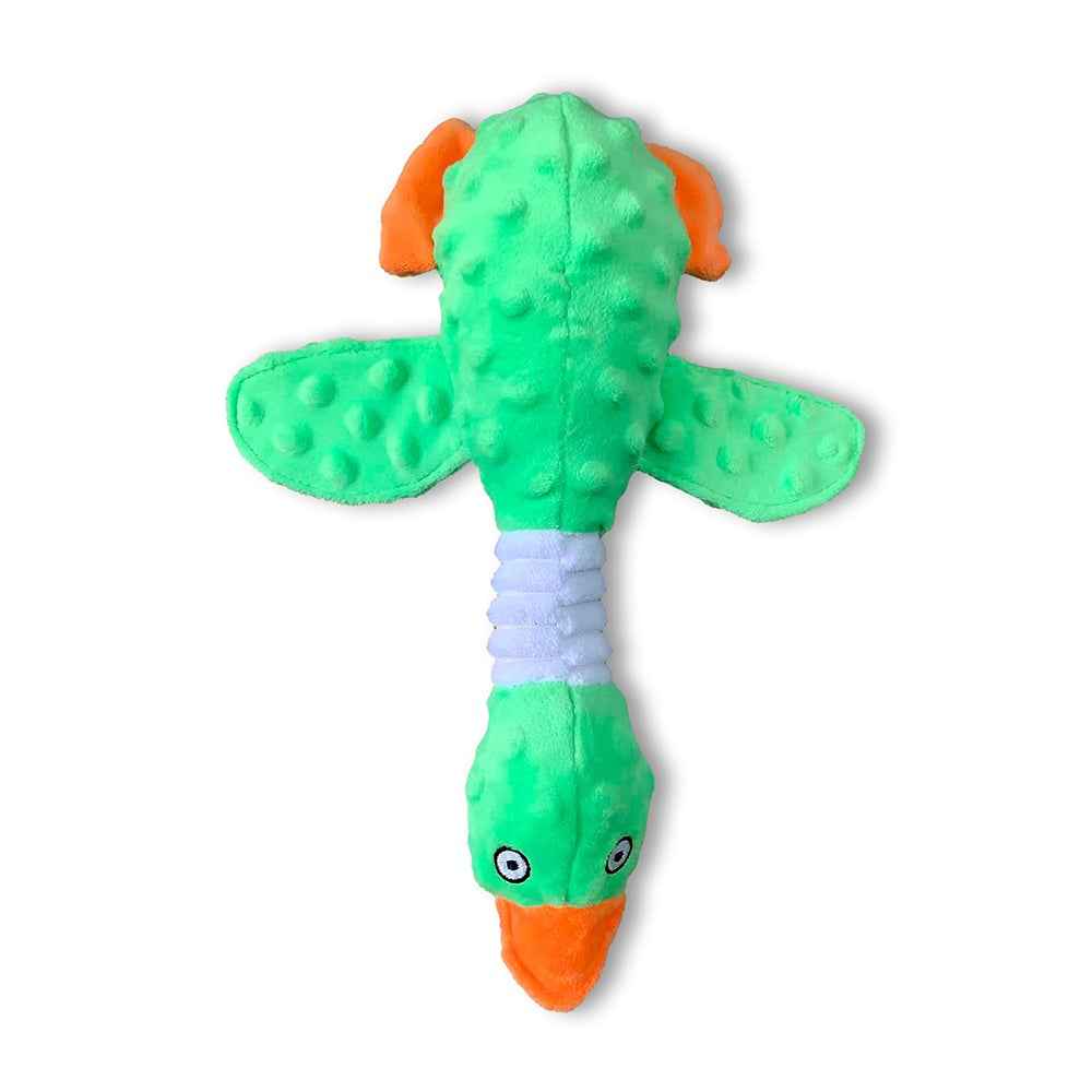 Pink Squeaky Plush Duck Dog Toy Aggressive Chewers