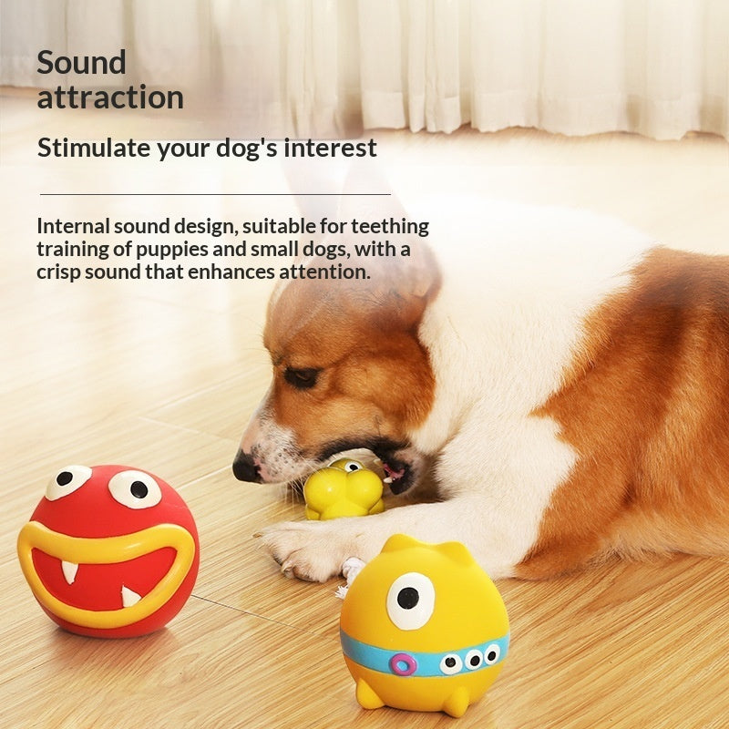 Durable Natural Latex Chew Resistant Squeaky Pet Toy