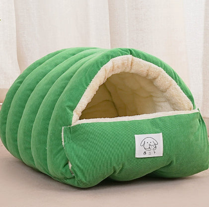 Thickened Fenced Cat Bed for Warm Winter Comfort