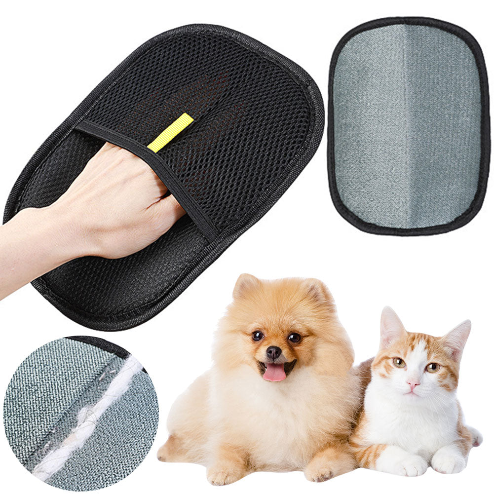 Pet Hair Remover Grooming Glove for Dogs Cats