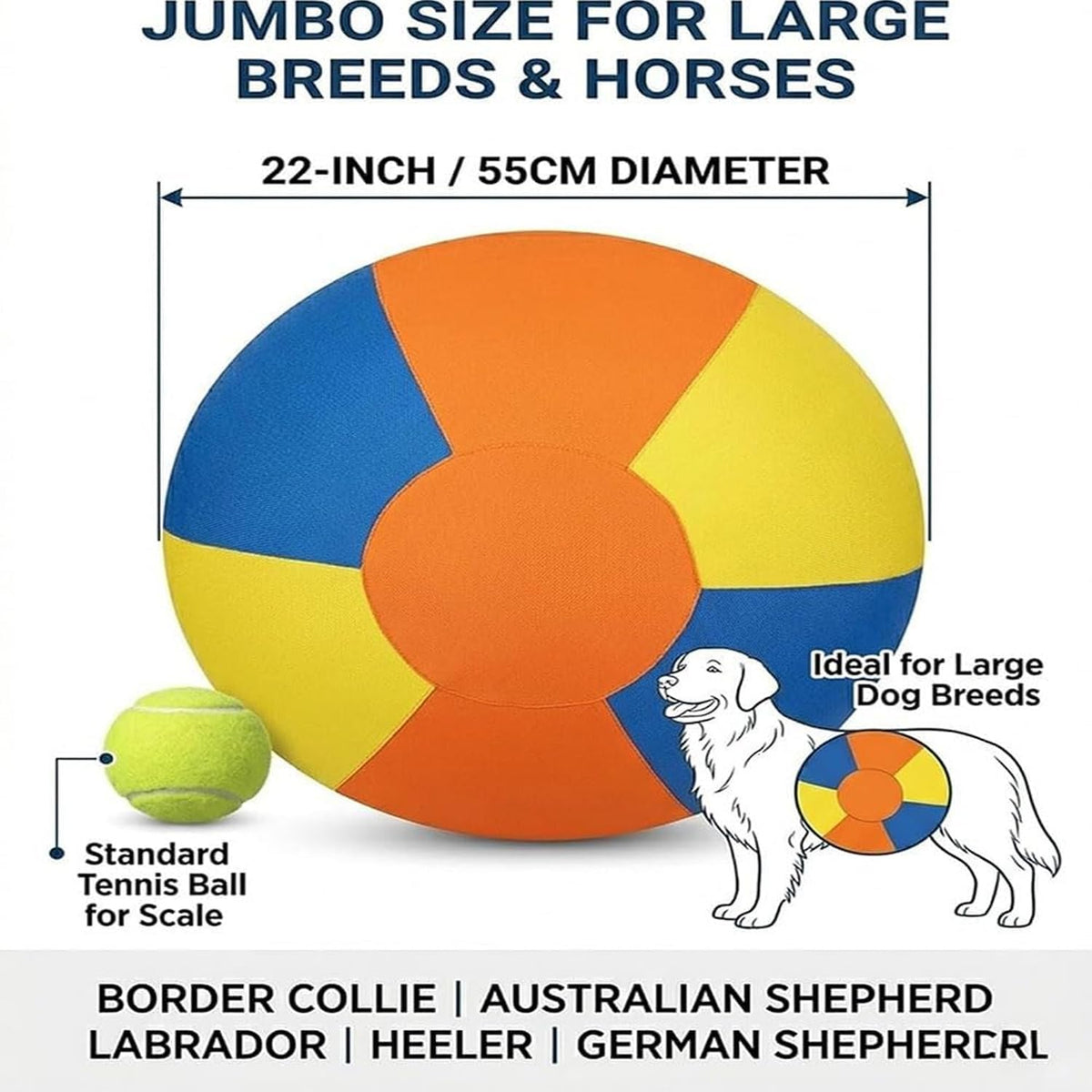 Herding Ball With Handles For Large Dogs