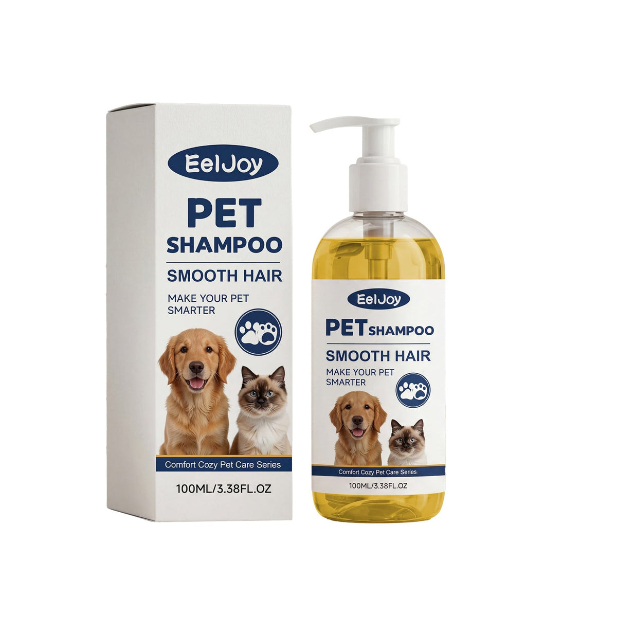 Smooth Hair Pet Shampoo for Dogs and Cats