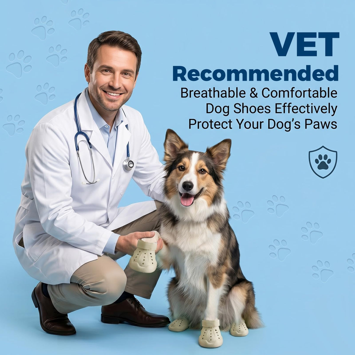 Waterproof Breathable Dog Shoes for Summer Rain