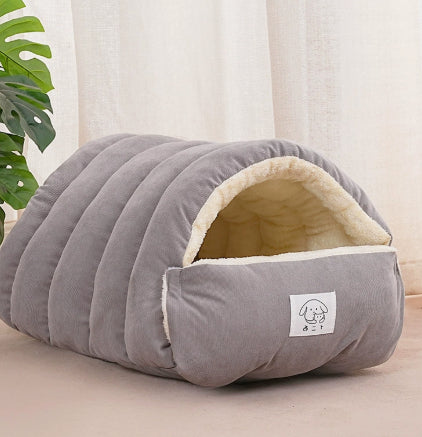 Thickened Fenced Cat Bed for Warm Winter Comfort