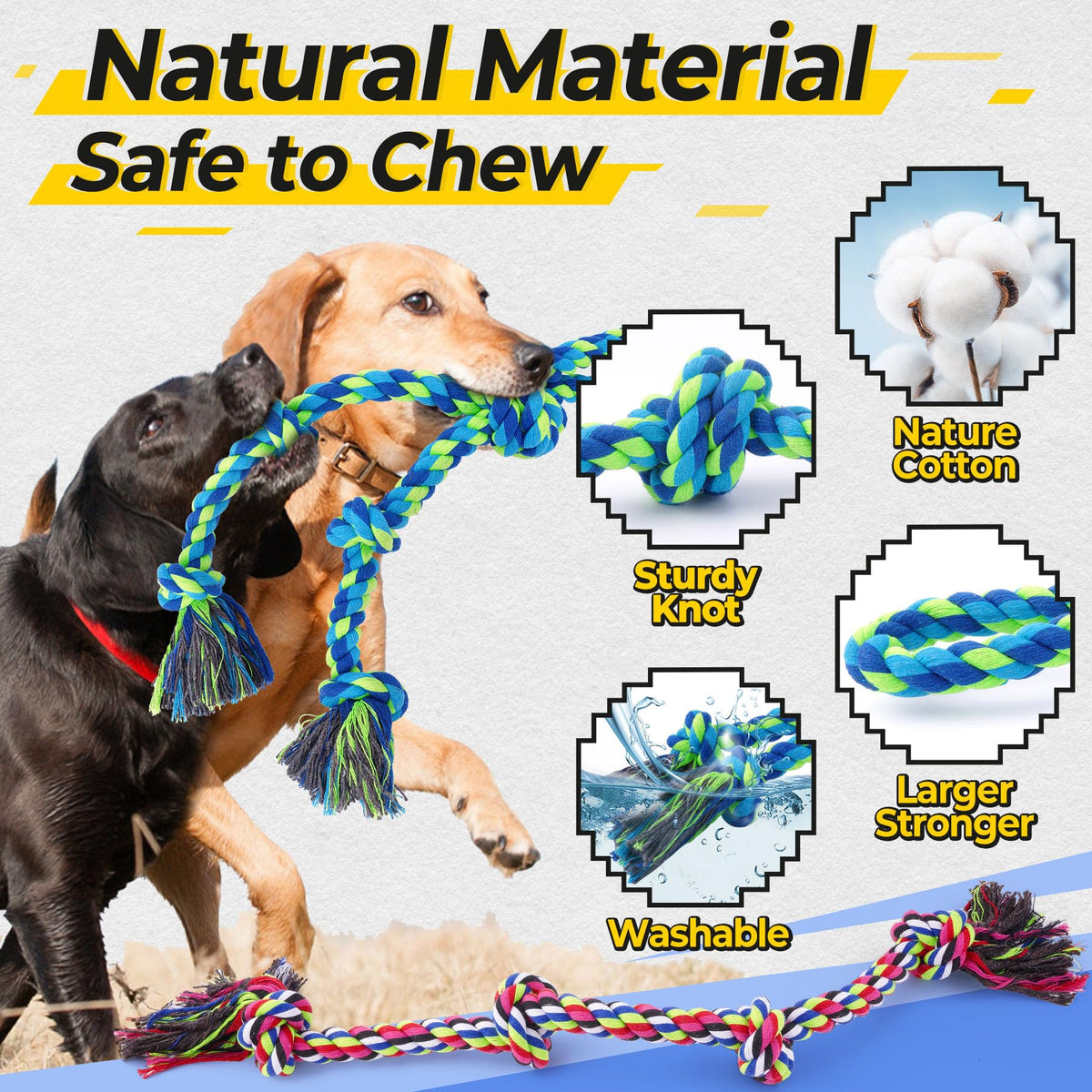 Tough Dog Rope Toy For Aggressive Chewers