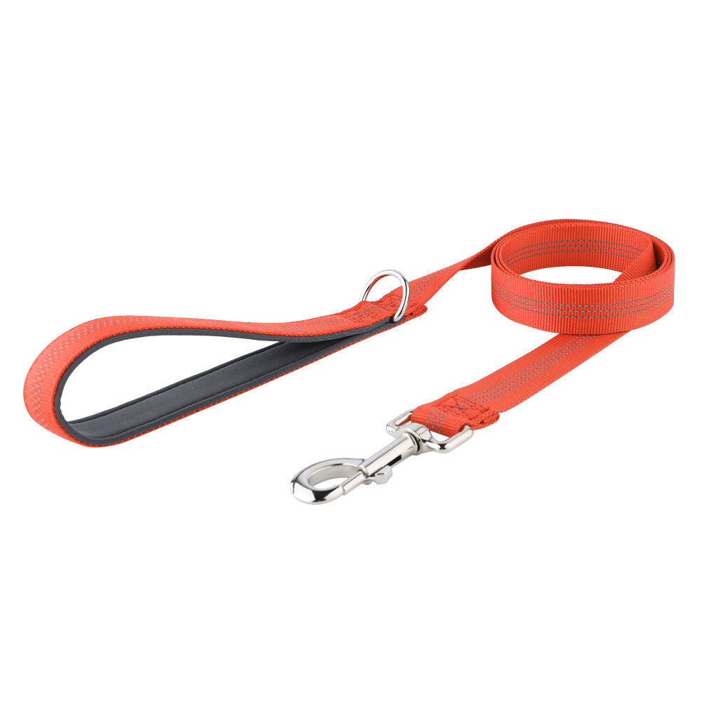 Fashionable Reflective Silk Webbing Pet Dog Leash