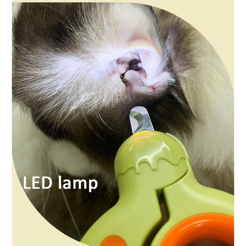 Lovely Donut LED Pet Nail Clippers for Dogs Cats