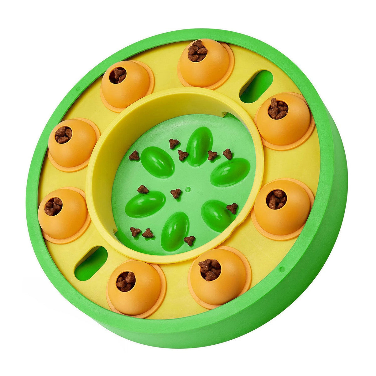 Dog Puzzle Food Feeder Slow Feeding Bowl Interactive Toy Dog Treat Dispensing Toy for IQ Training Mental Enrichment For Small Medium Large Dog Cat