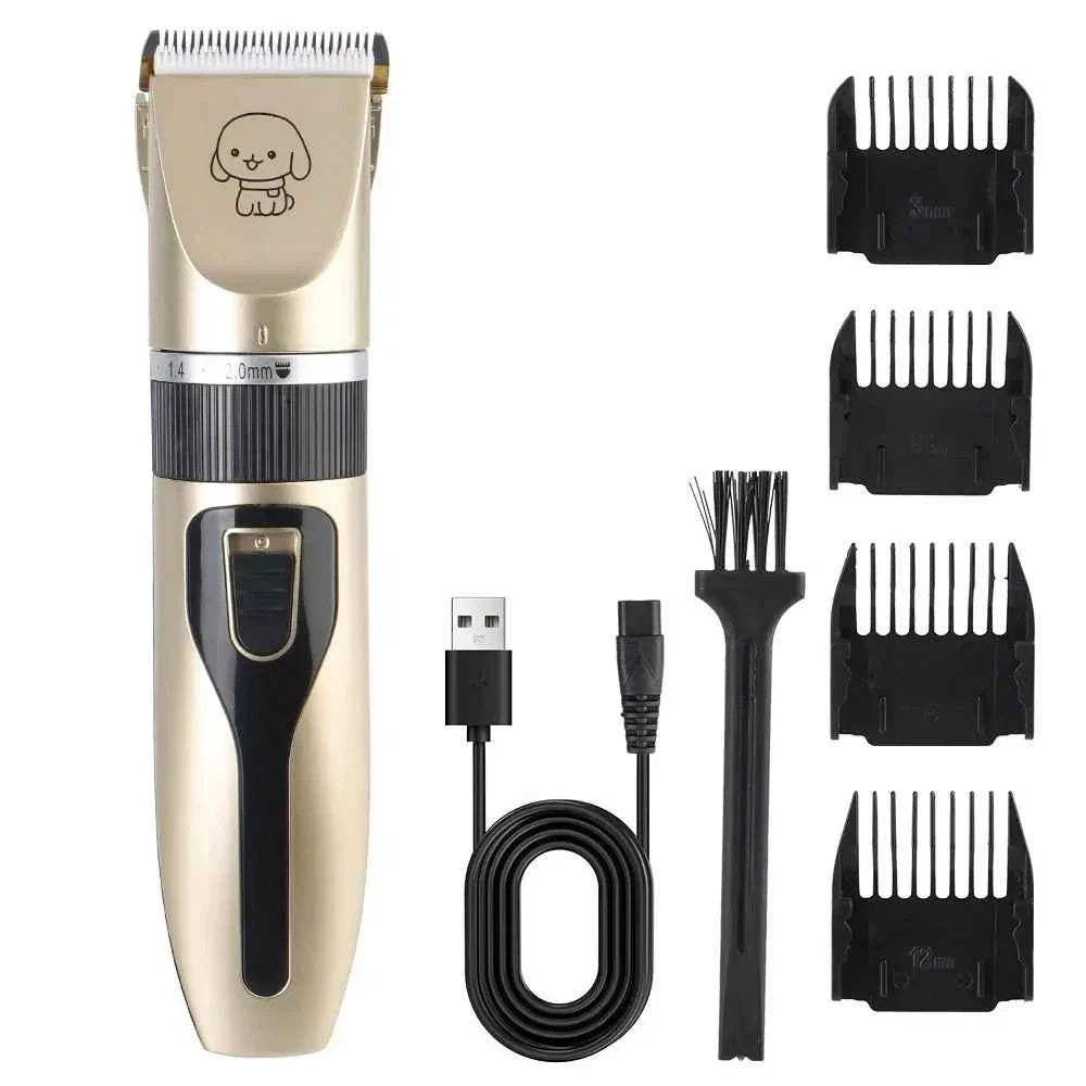 Professional Cordless Pet Hair Clipper Grooming Trimmer Set