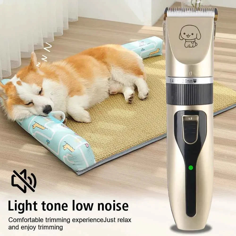 Professional Cordless Pet Hair Clipper Grooming Trimmer Set