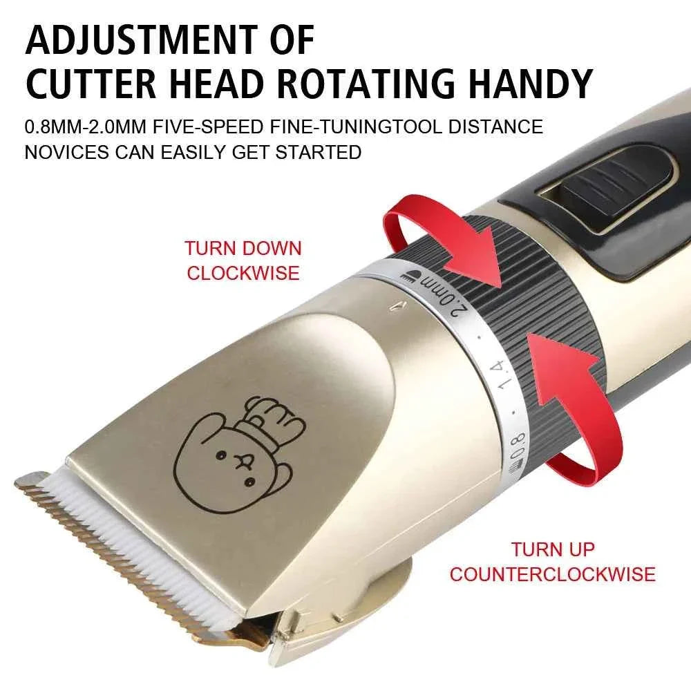 Professional Cordless Pet Hair Clipper Grooming Trimmer Set