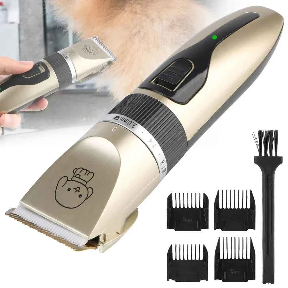 Professional Cordless Pet Hair Clipper Grooming Trimmer Set