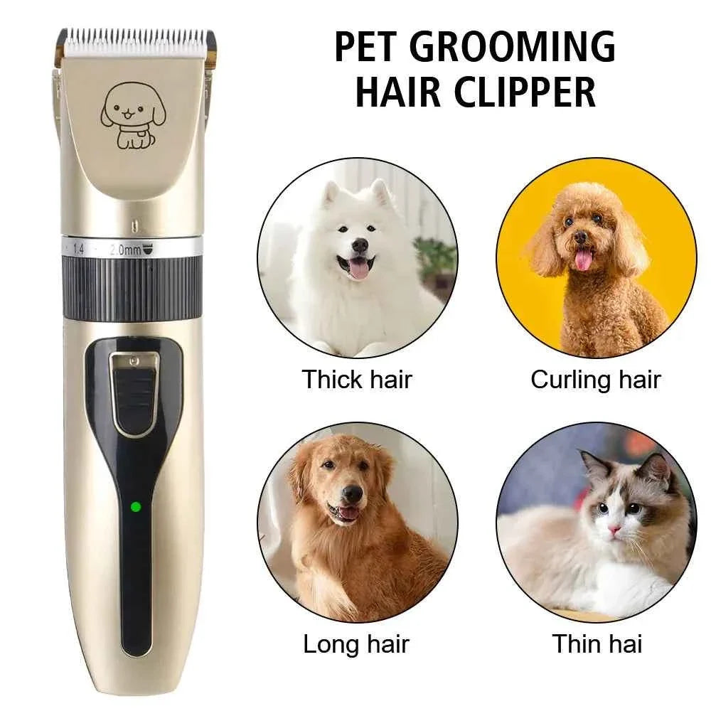 Professional Cordless Pet Hair Clipper Grooming Trimmer Set
