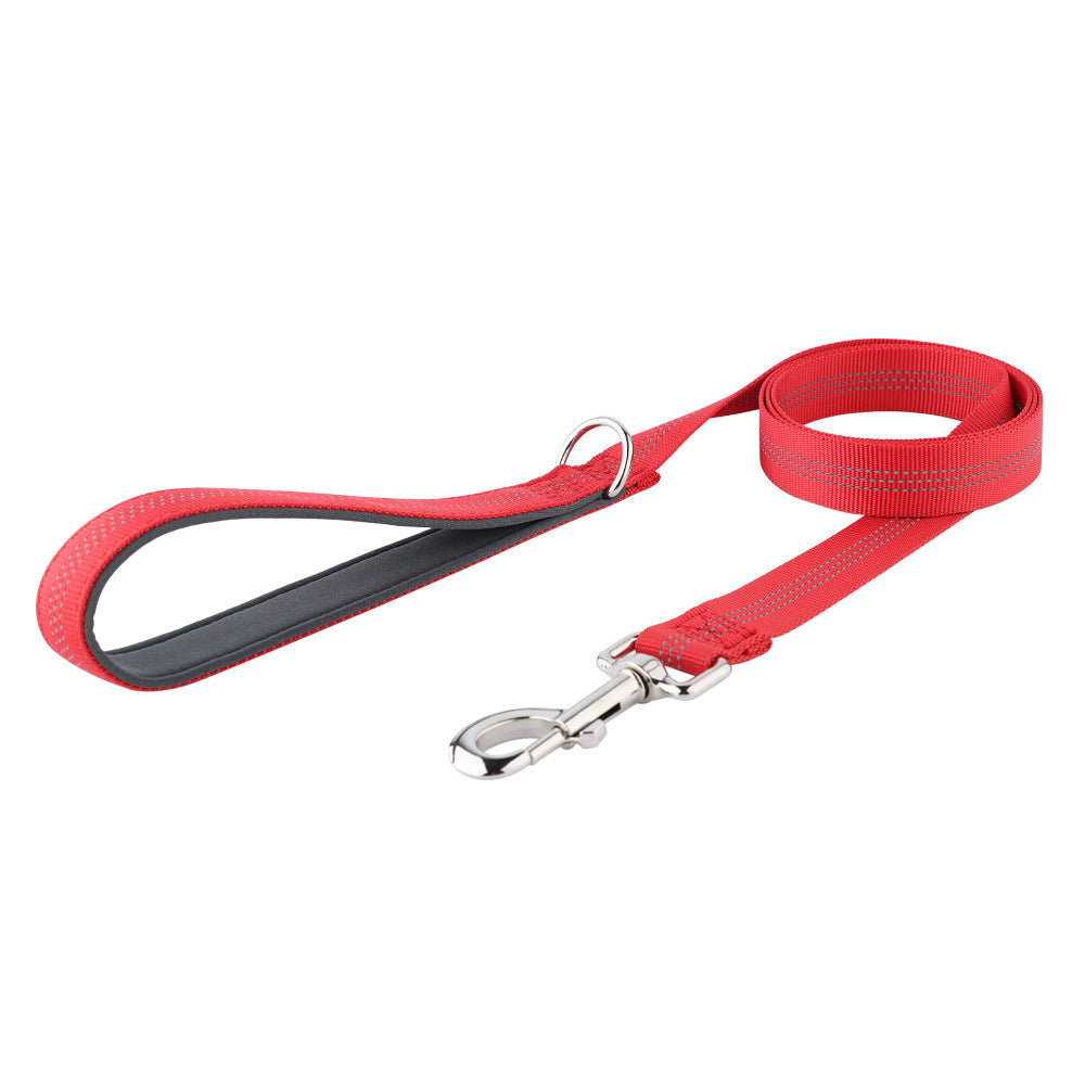 Fashionable Reflective Silk Webbing Pet Dog Leash