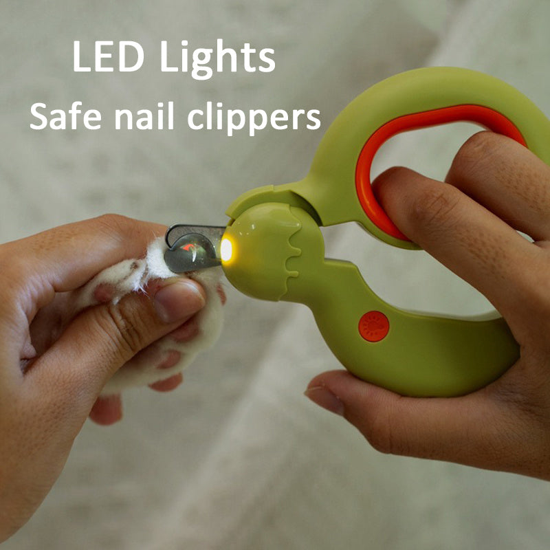 Lovely Donut LED Pet Nail Clippers for Dogs Cats