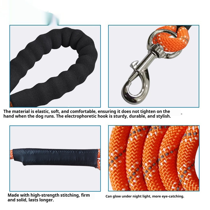 2-Meter Dog Leash With Extended Adjustable Strap