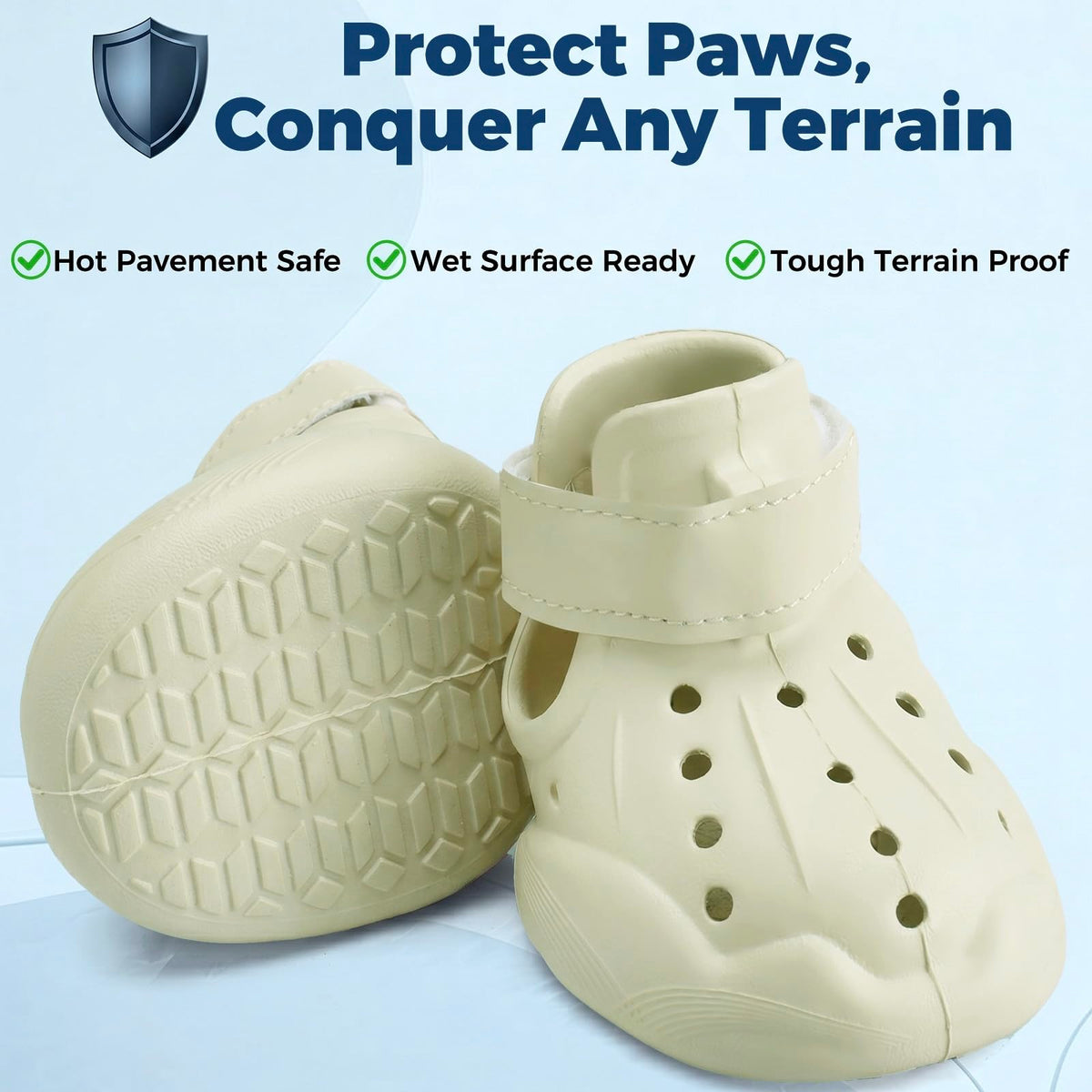 Waterproof Breathable Dog Shoes for Summer Rain