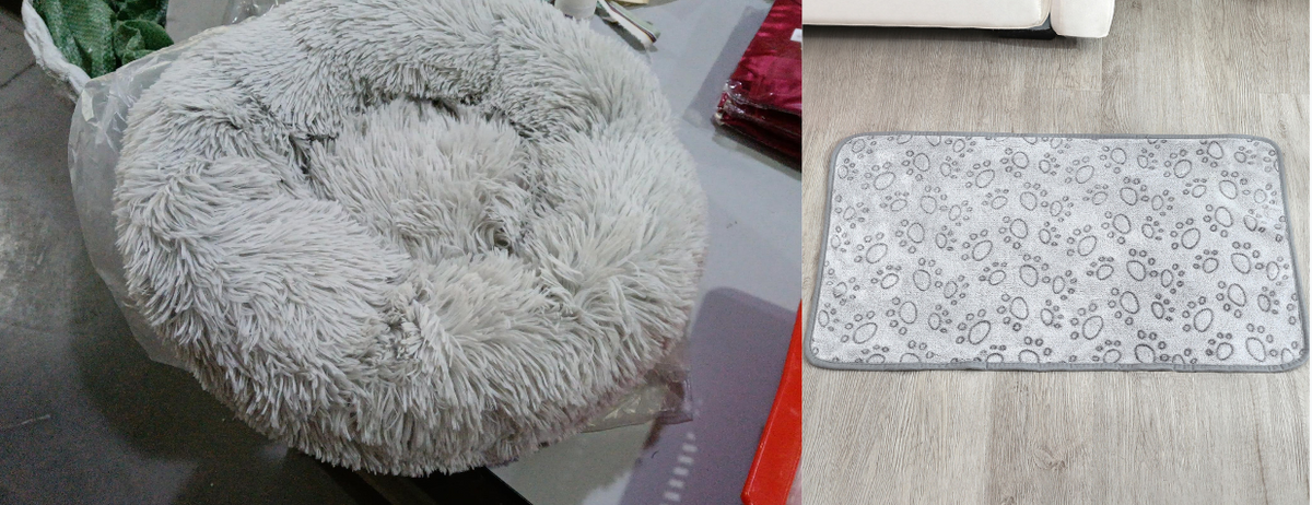 Round Plush Pet Bed for Small Dogs Cats