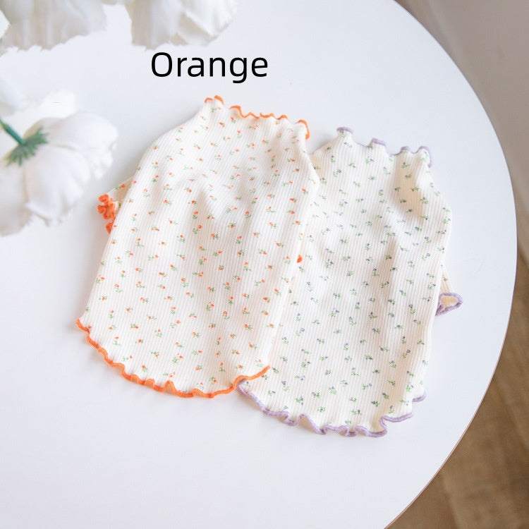 Floral Pattern Pet Base Layer Home Clothing