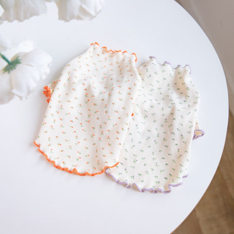Floral Pattern Pet Base Layer Home Clothing