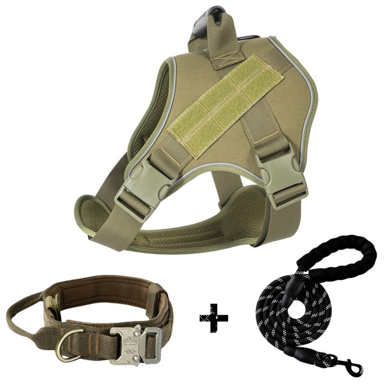 Breathable Tactical Dog Harness With Traction Rope