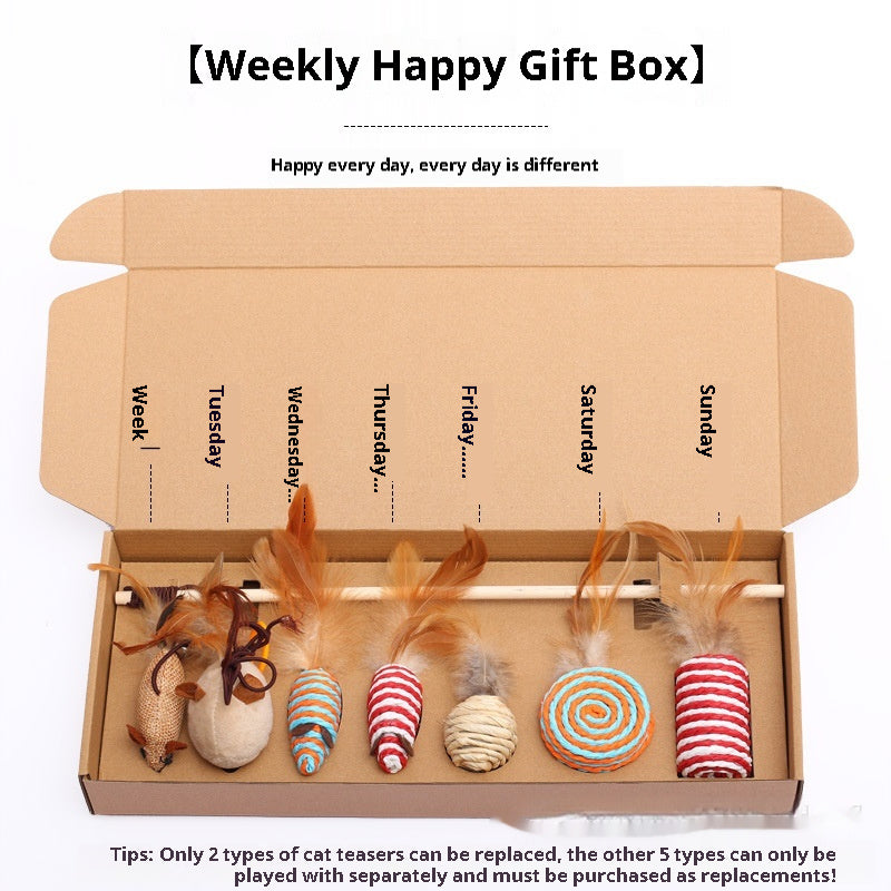 7-Piece Mouse Cat Toy Gift Set Pet Supplies