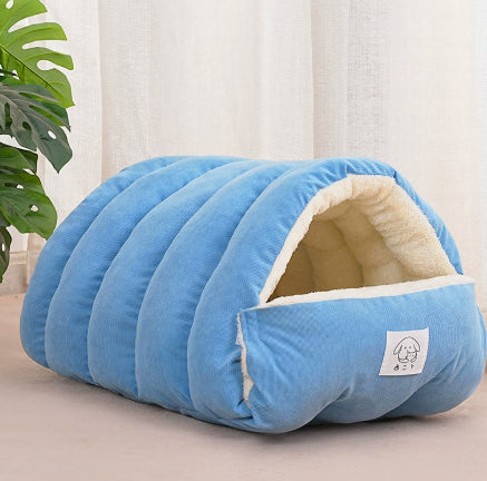 Thickened Fenced Cat Bed for Warm Winter Comfort