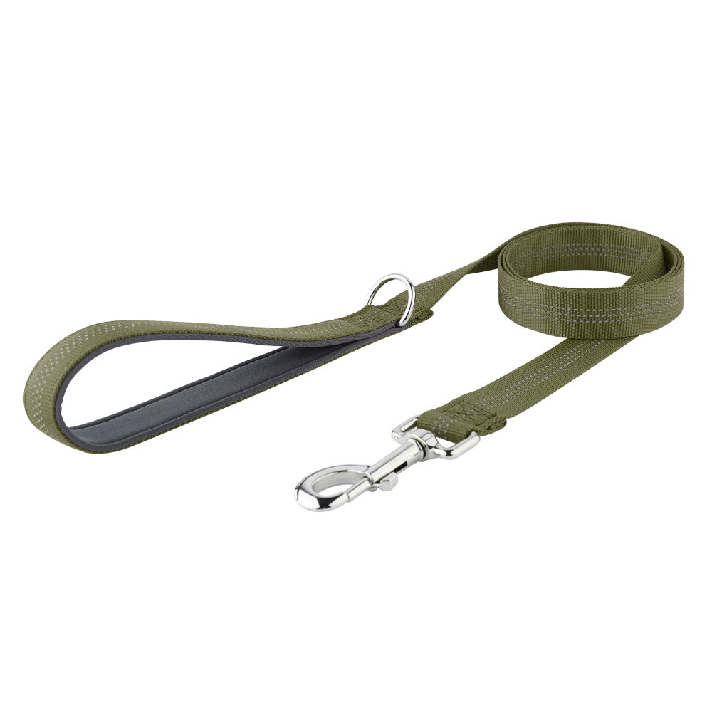 Fashionable Reflective Silk Webbing Pet Dog Leash