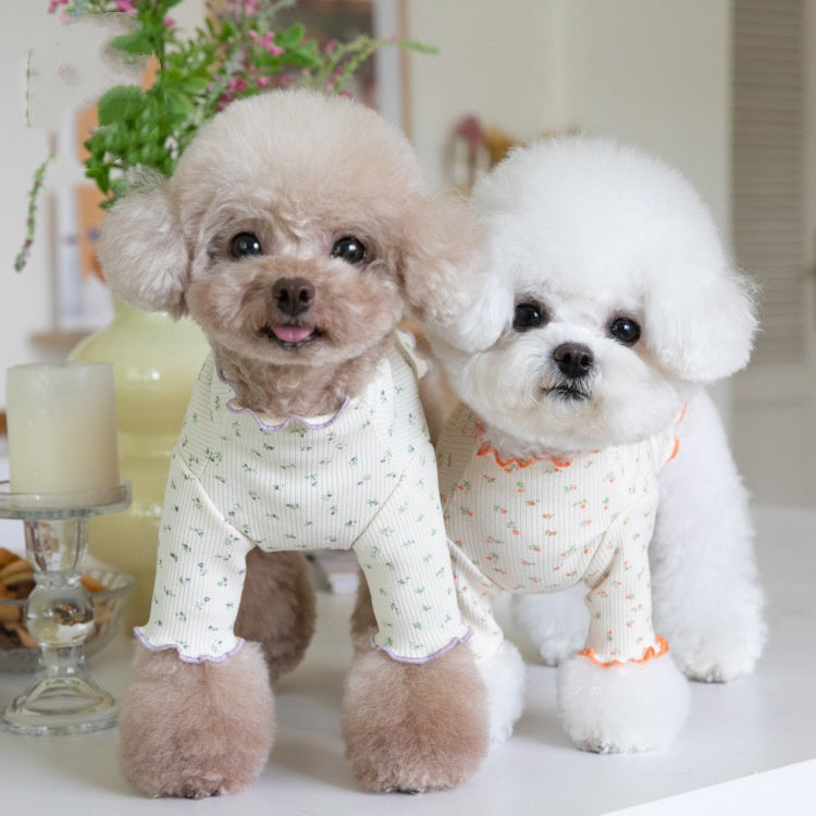 Floral Pattern Pet Base Layer Home Clothing