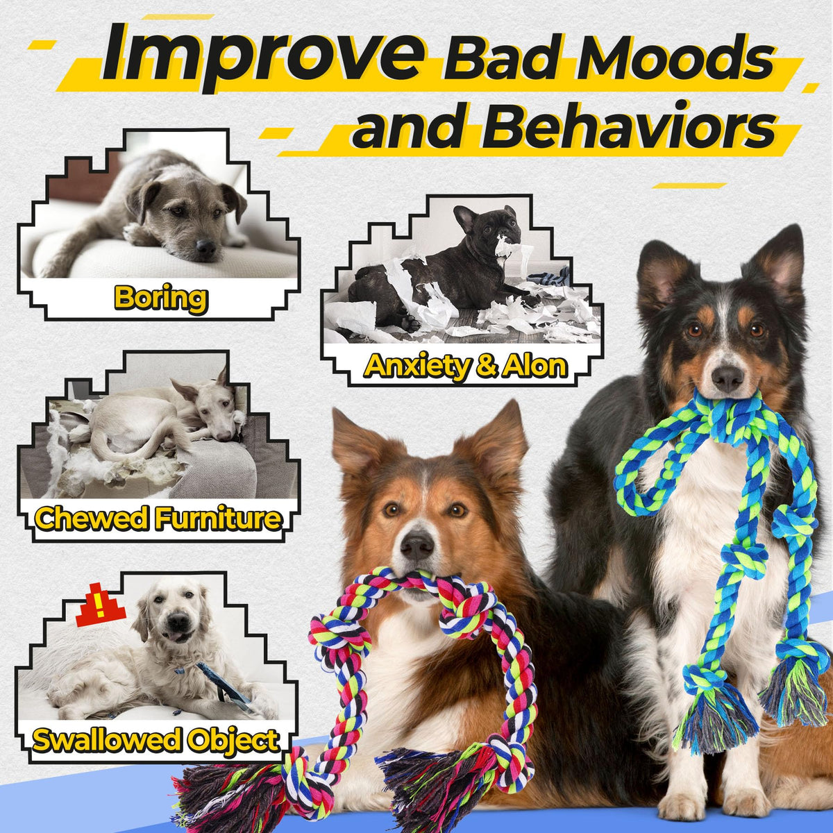 Tough Dog Rope Toy For Aggressive Chewers