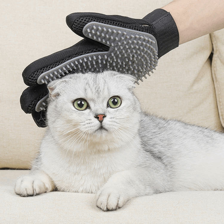 Silicone Pet Grooming Gloves for Deshedding Massage