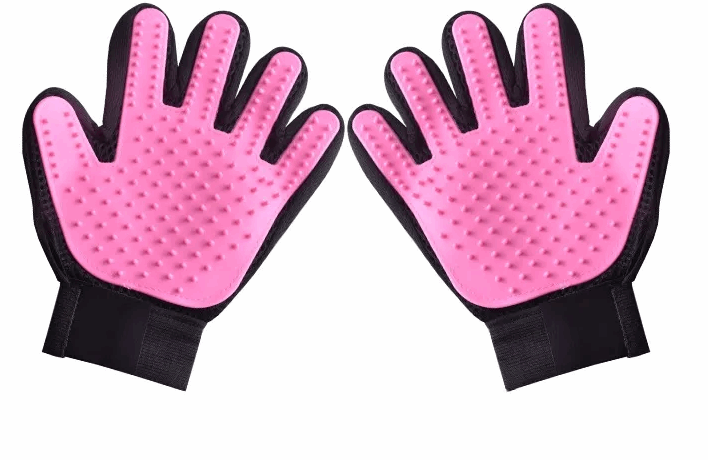 Silicone Pet Grooming Gloves for Deshedding Massage