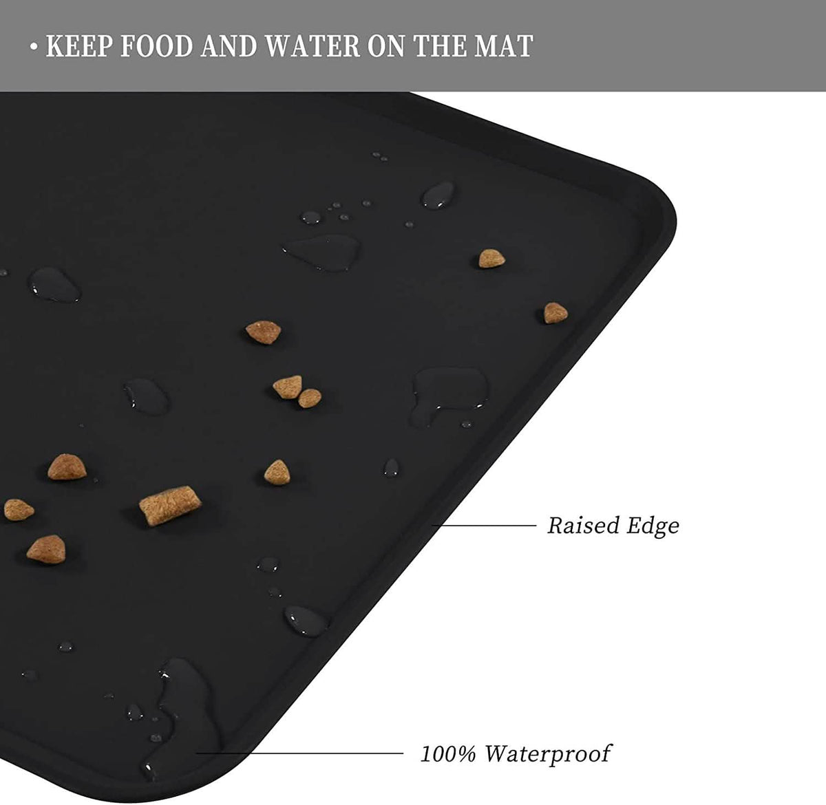 Reopet Silicone Dog Cat Bowl Mat Non-Stick Food Pad